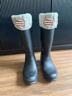 Hunter Black Rain Boots